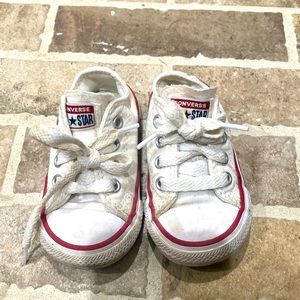 Baby white converse sneaker